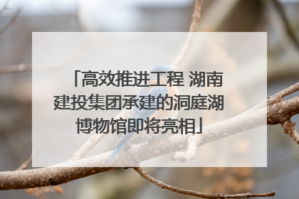 高效推进工程 湖南建投集团承建的洞庭湖博物馆即将亮相