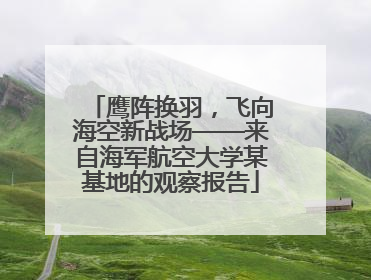鹰阵换羽，飞向海空新战场——来自海军航空大学某基地的观察报告