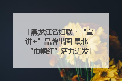 黑龙江省妇联：“宣讲+”品牌出圈 最北“巾帼红”活力迸发