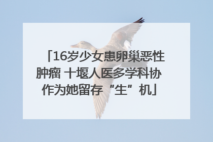 16岁少女患卵巢恶性肿瘤 十堰人医多学科协作为她留存“生”机