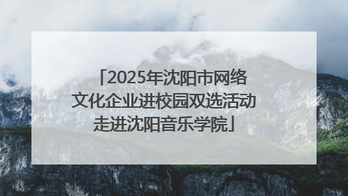 2025年沈阳市网络文化企业进校园双选活动走进沈阳音乐学院