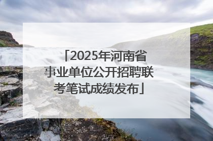 2025年河南省事业单位公开招聘联考笔试成绩发布