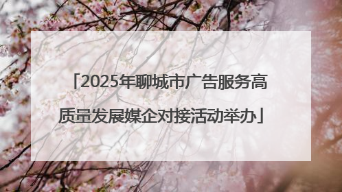 2025年聊城市广告服务高质量发展媒企对接活动举办