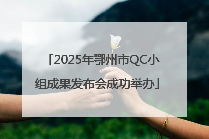 2025年鄂州市QC小组成果发布会成功举办