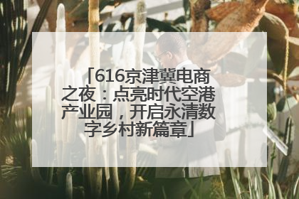 616京津冀电商之夜：点亮时代空港产业园，开启永清数字乡村新篇章