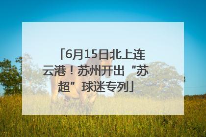 6月15日北上连云港！苏州开出“苏超”球迷专列
