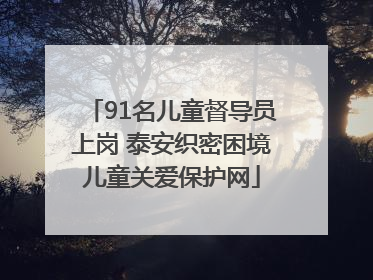 91名儿童督导员上岗 泰安织密困境儿童关爱保护网