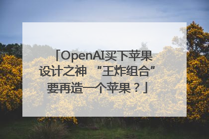 OpenAI买下苹果设计之神 “王炸组合”要再造一个苹果？