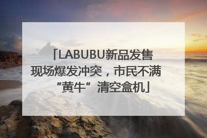 LABUBU新品发售现场爆发冲突，市民不满“黄牛”清空盒机