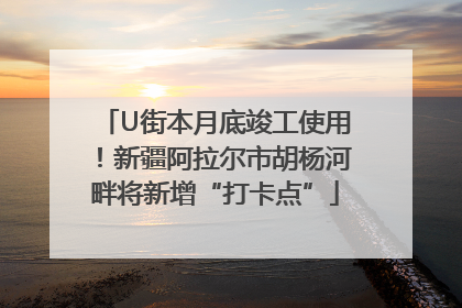 U街本月底竣工使用！新疆阿拉尔市胡杨河畔将新增“打卡点”